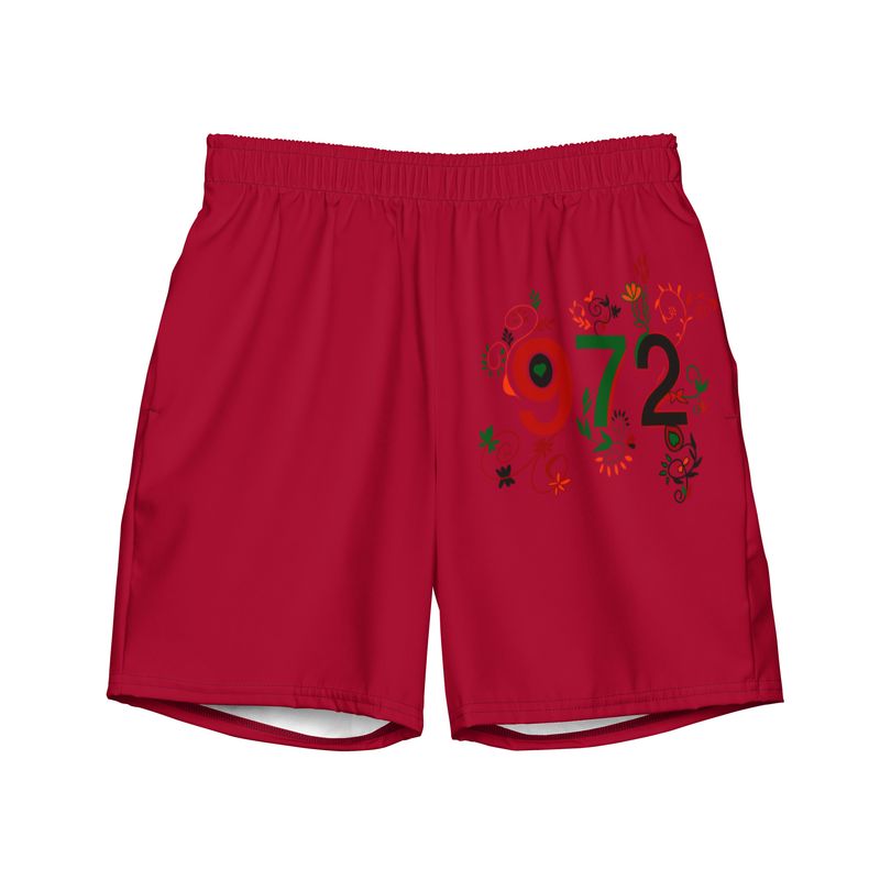 Short de bain recyclé rouge 972 - 01686 Short de bain recyclé rouge 972 - 01686