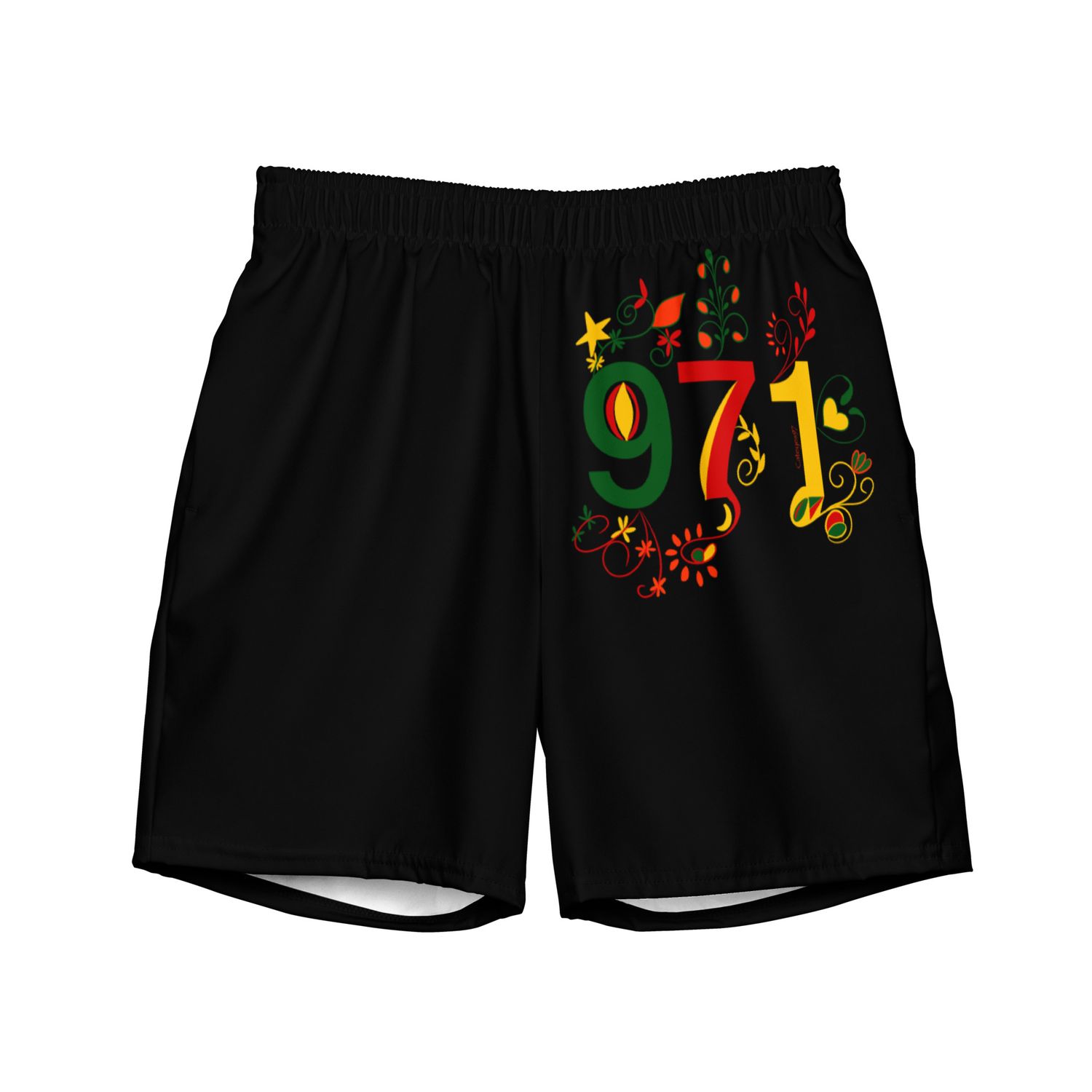 Short de bain recyclé noir 971 - 01678 Short de bain recyclé noir 971 - 01678
