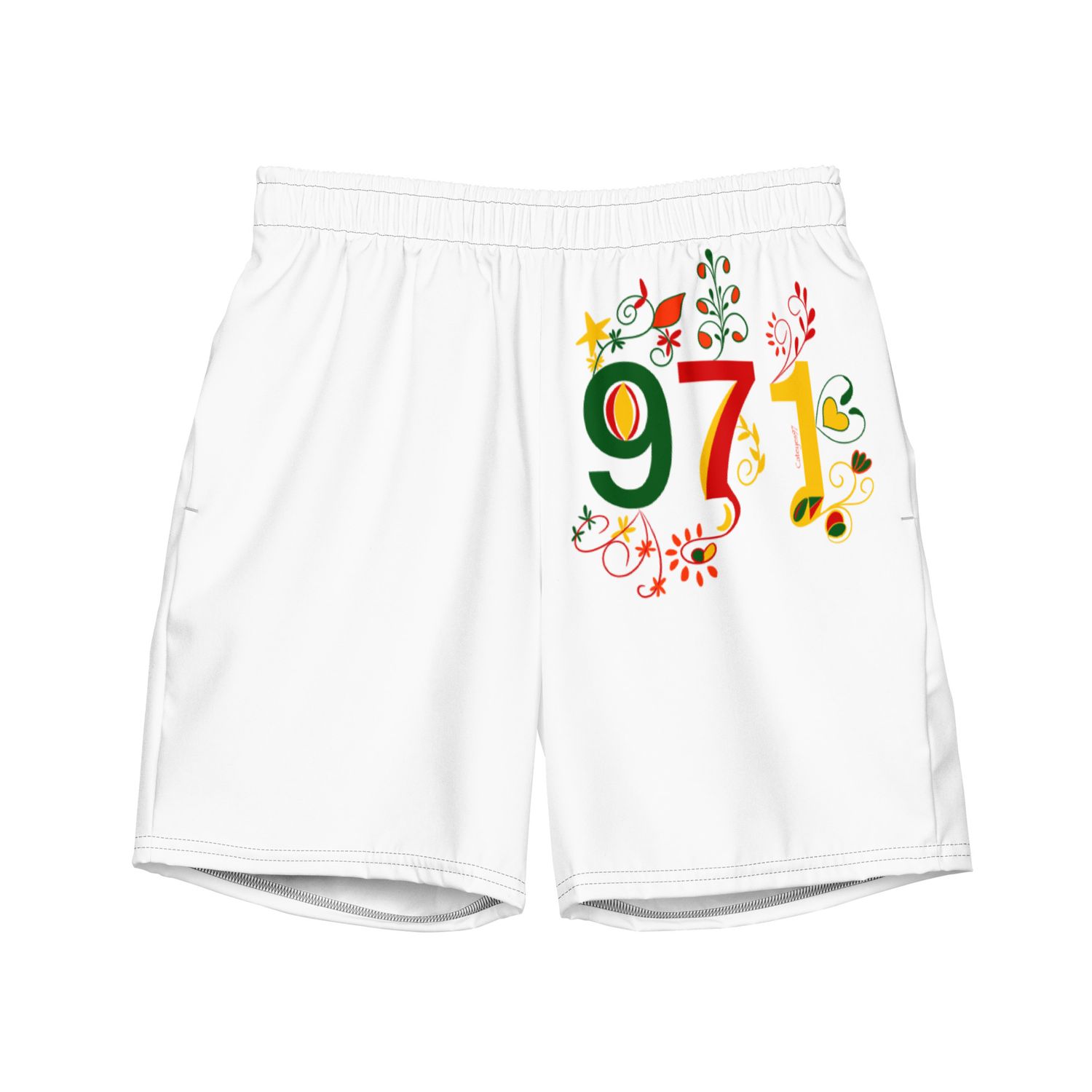 Short de bain recyclé blanc 971 - 01688 Short de bain recyclé blanc 971 - 01688