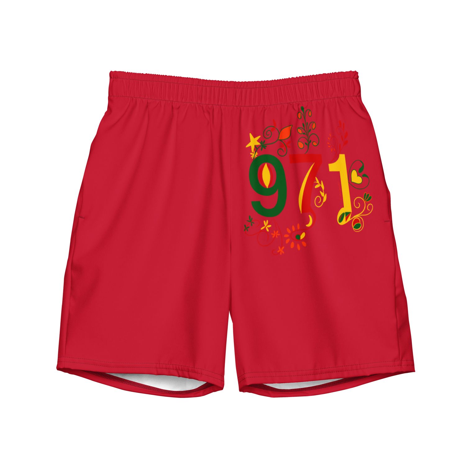 Short de bain recyclé rouge 971 - 01689 Short de bain recyclé rouge 971 - 01689