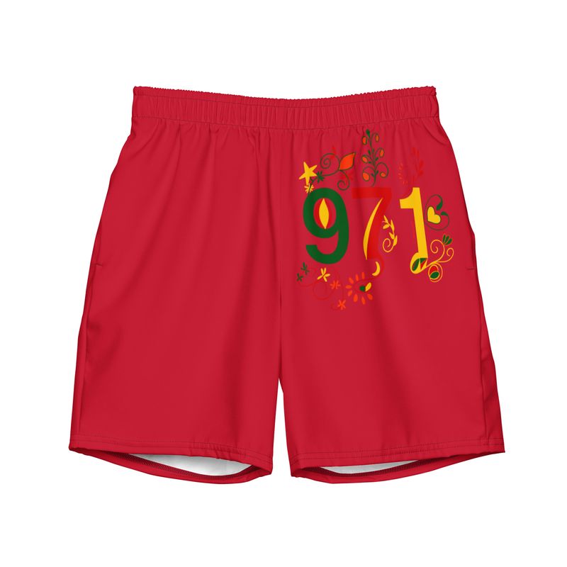Short de bain recyclé rouge 971 - 01689 Short de bain recyclé rouge 971 - 01689