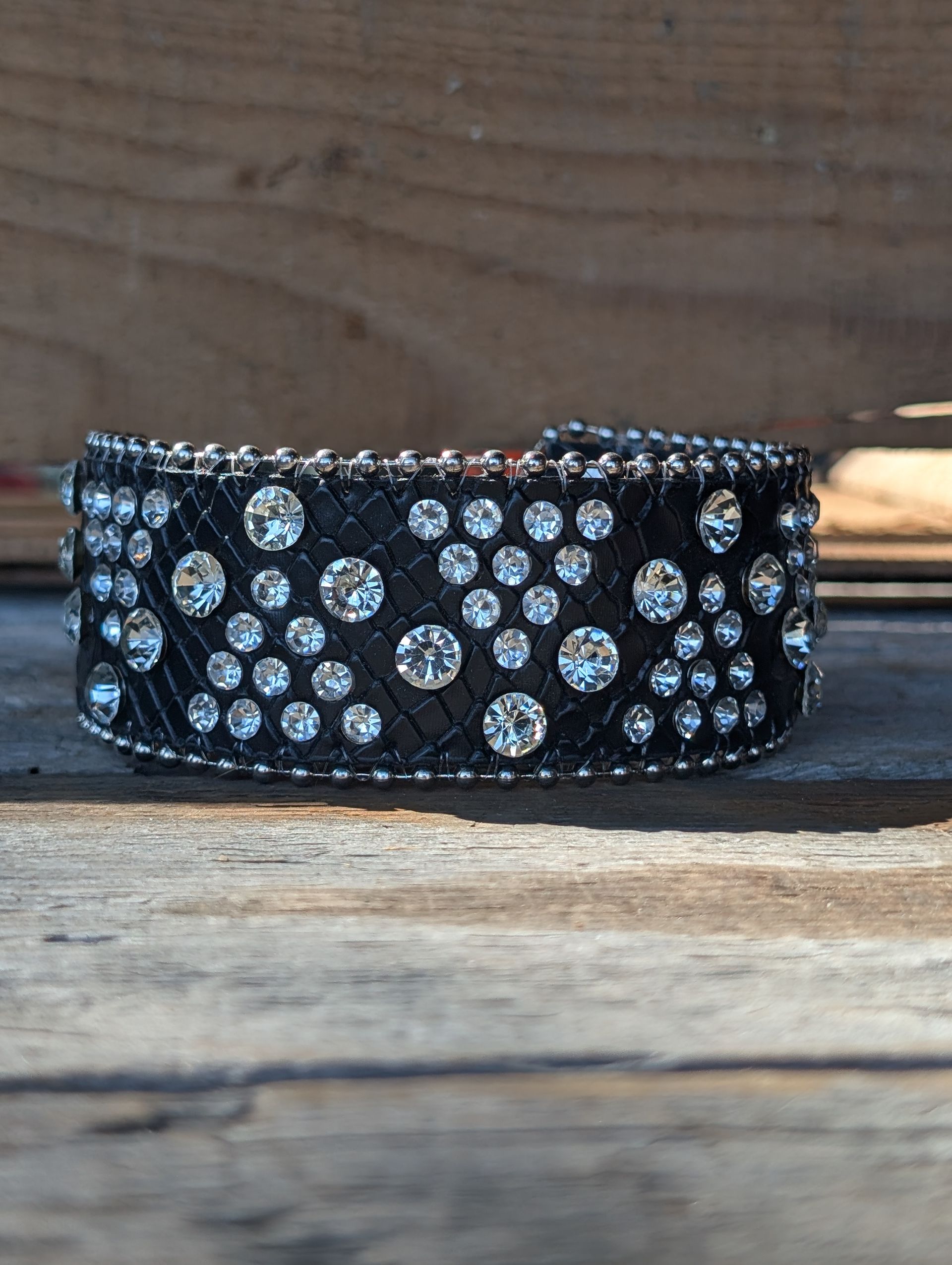 Genuine Leather Geometric Triangle Cuff Bracelet