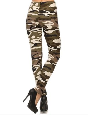 Women's Soft Camo leggings Faux Fur Women's Soft Camo leggings Faux Fur