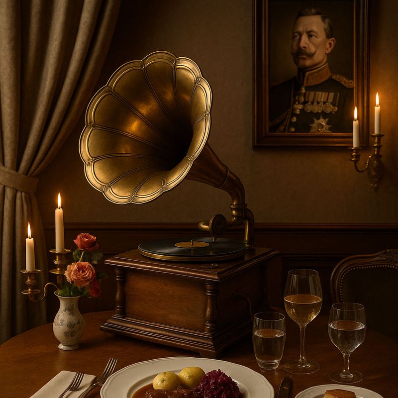 Grammophon-Dinner für zwei – als Geschenk-Gutschein