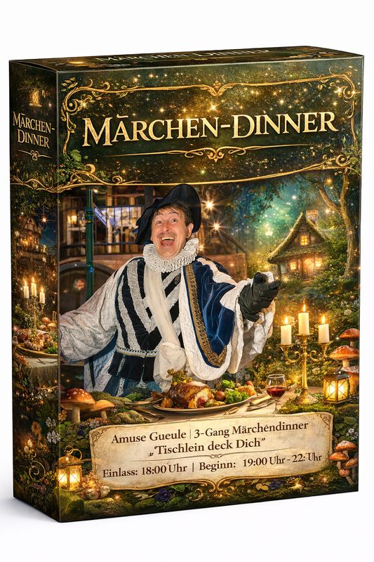 Märchen-Dinner für zwei – als Geschenk-Gutschein