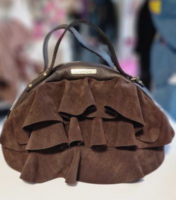 Torba shopper Massimo Contti zamszowa