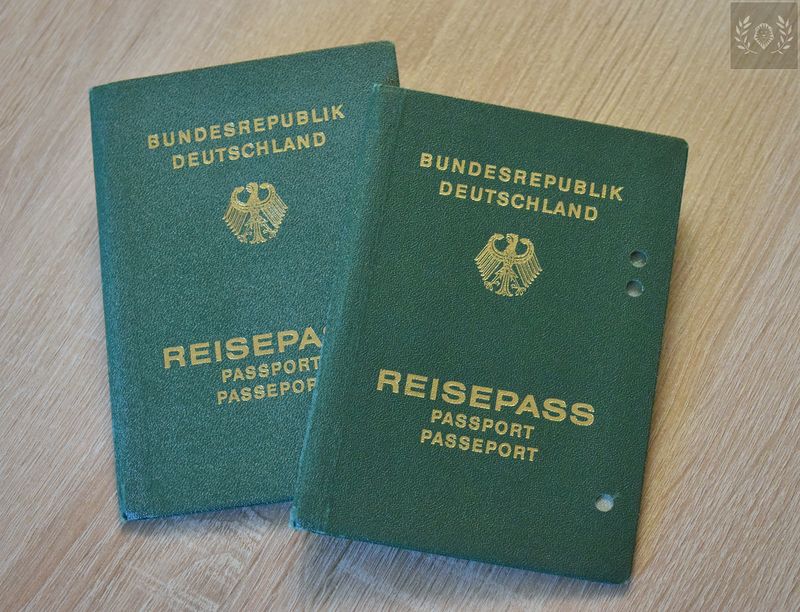 Germany 1980 2  passports from a couple, GDR visas