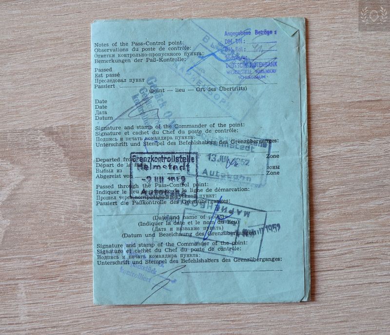 Germany 1952 Interzonal Pass, pretty rare