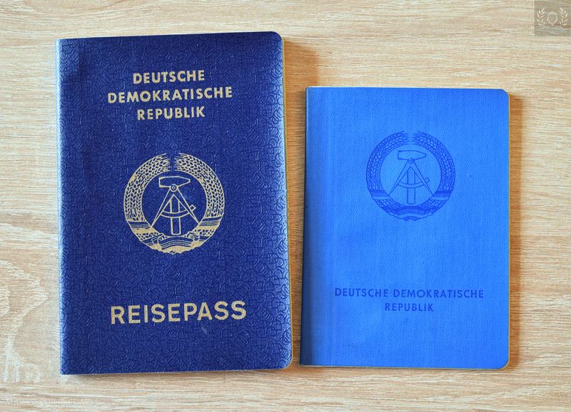 GDR Passport + ID card from one person