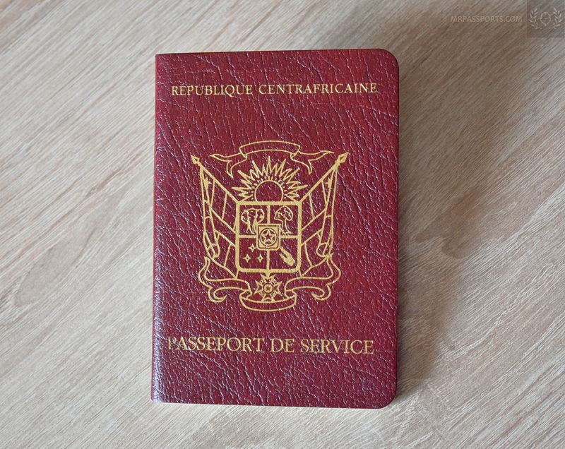 Central African Republic, 2002 Service Passport