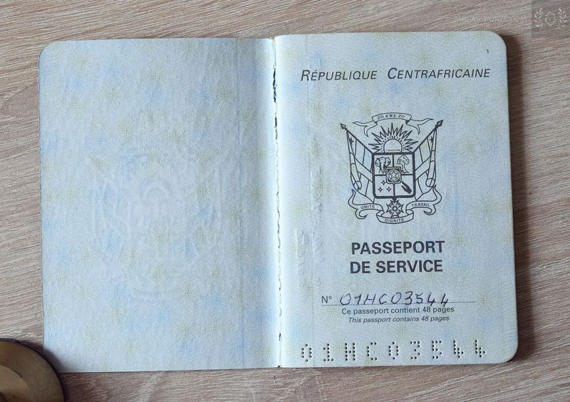 Central African Republic, 2002 Service Passport