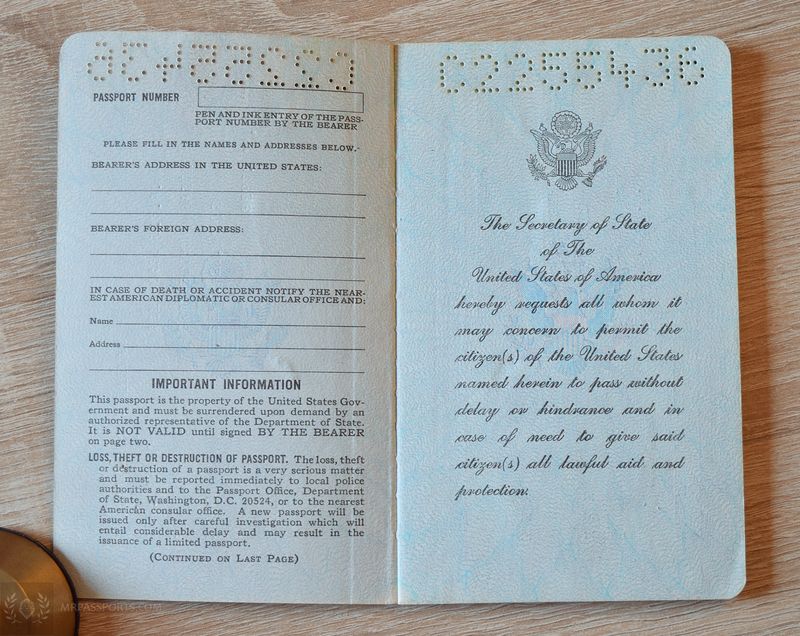 USA 1972-1977, lots of Visas