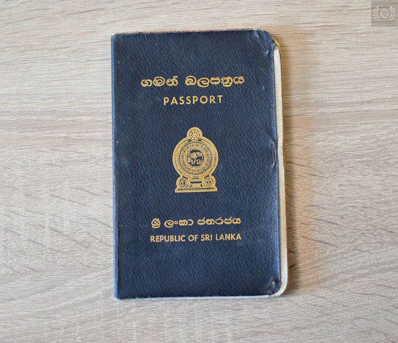 Sri Lanka 1972-1981 passport