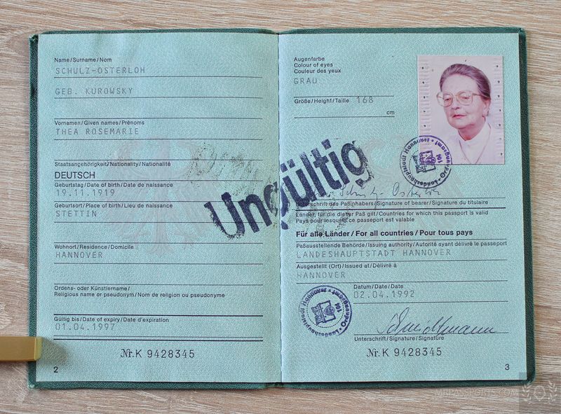 Germany 1992-1997, full of visas incl. rare visas