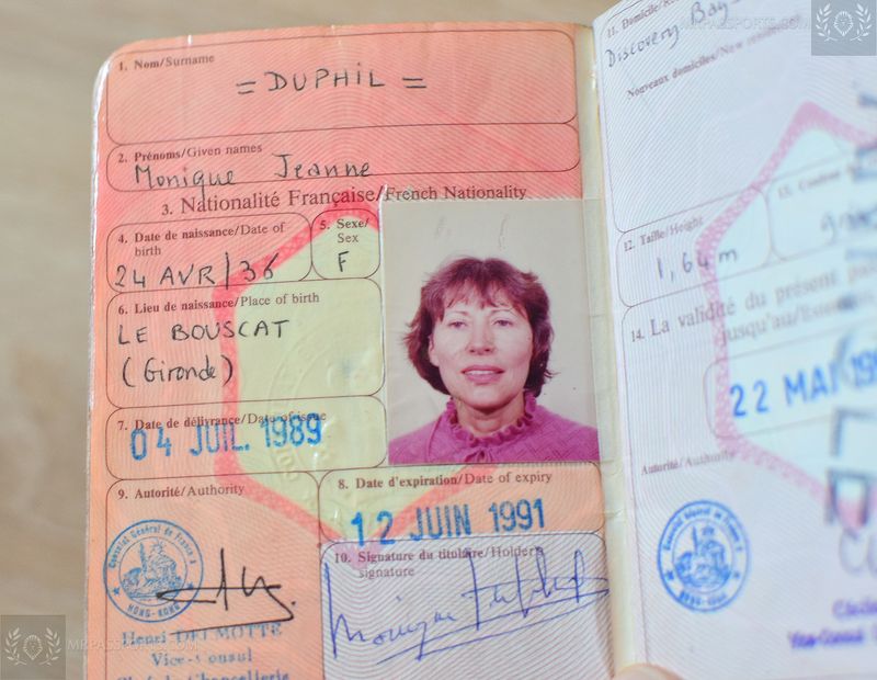 France 1989-1996, full of Visas