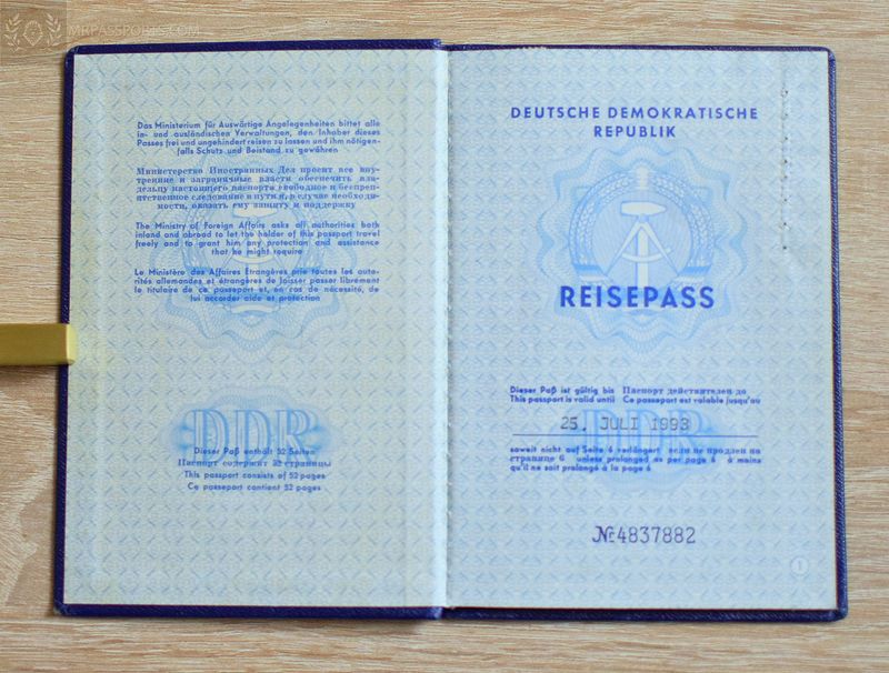 GDR 1983-1993, Austria visa