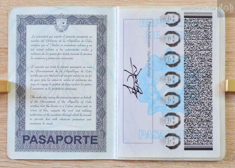 Caribbean 2012-2018 passport, Washington