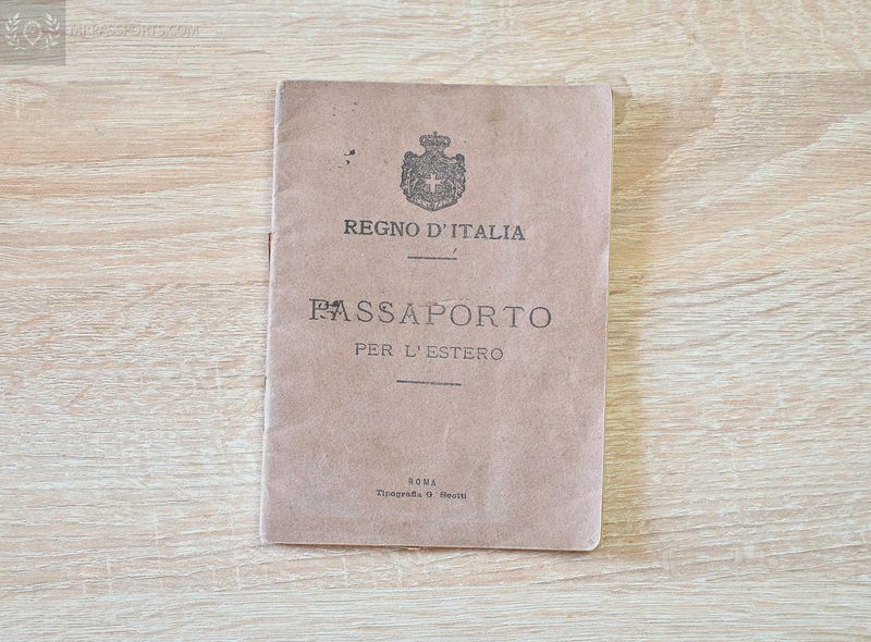 Kingdom of Italy 1922, very beautiful passport
