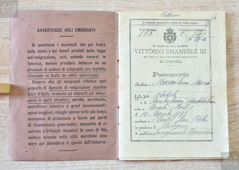 Kingdom of Italy 1922, very beautiful passport