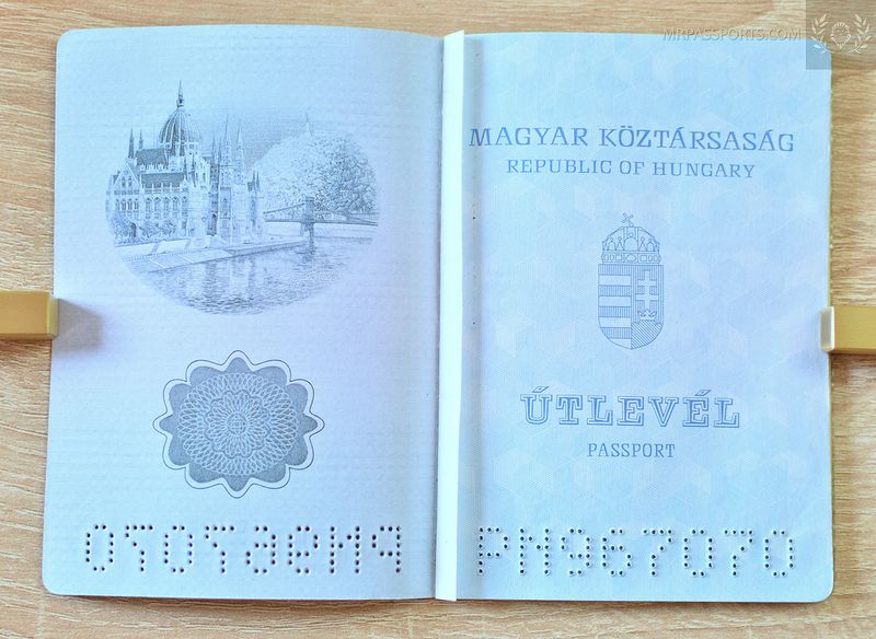 Hungary 1997-2002 Passport with a few visas