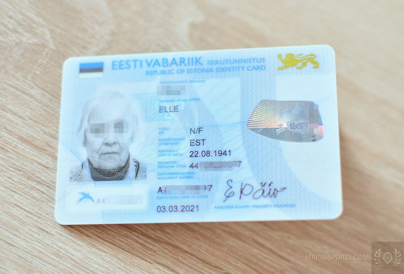 Estonia 2016-2021 ID card