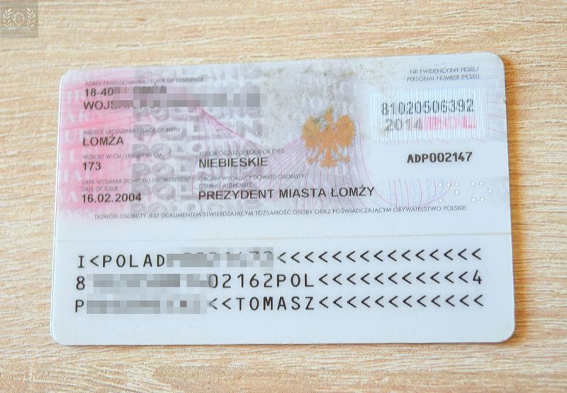 Poland ID card 2004-2014