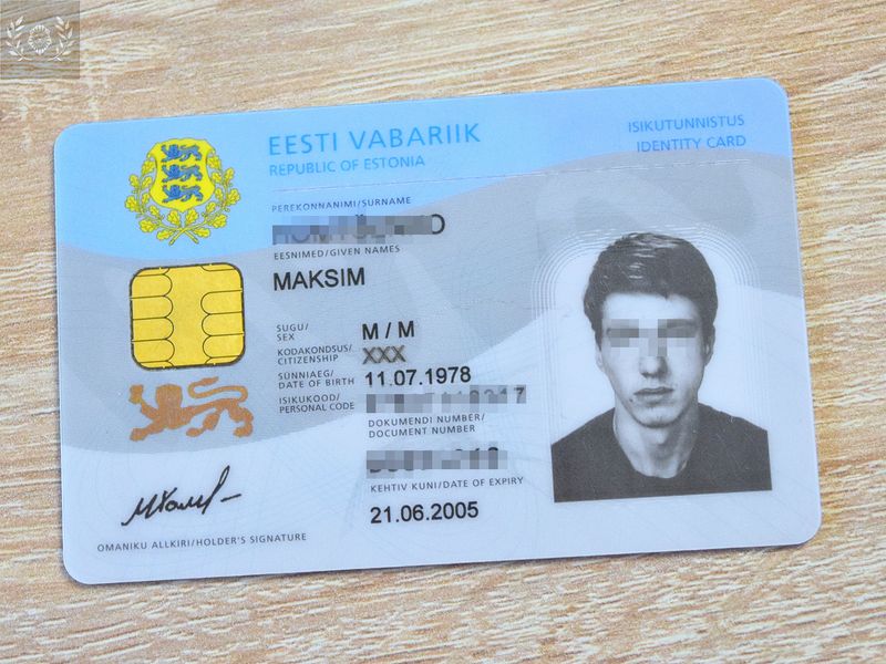 Estonia Temp. Residence Permit 2003