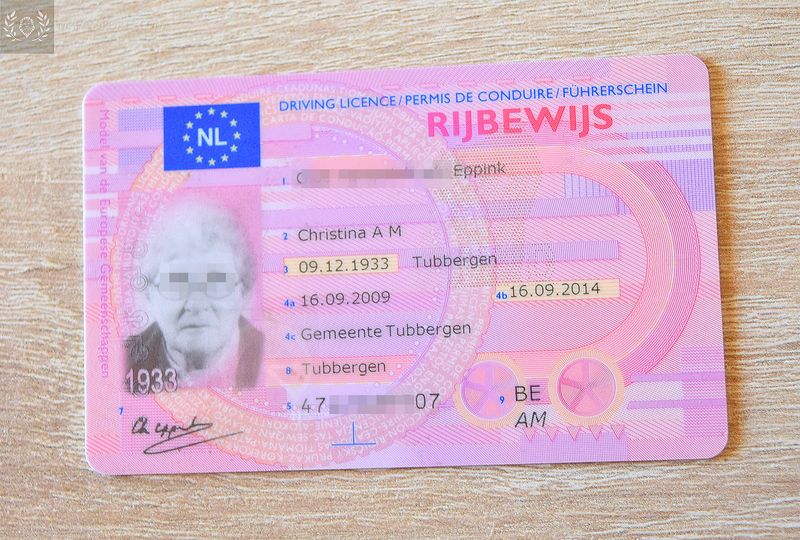 Netherlands Driving License 2009-2014
