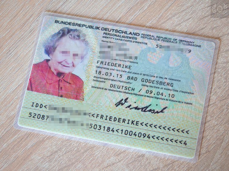 Germany ID card 2000-2010