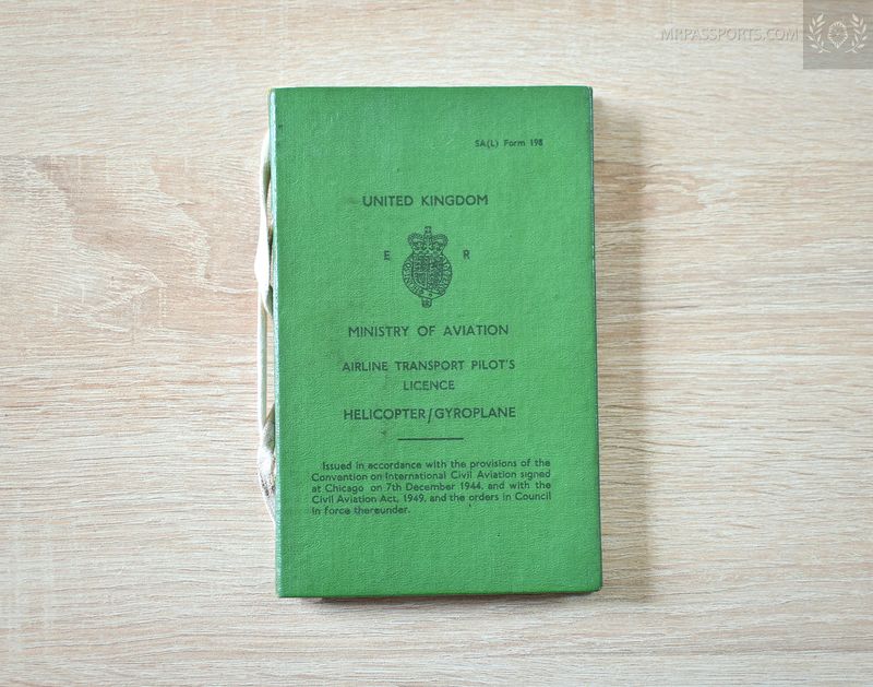 UK: Airline Transport Pilot Licence, Helicopter 1975-1990