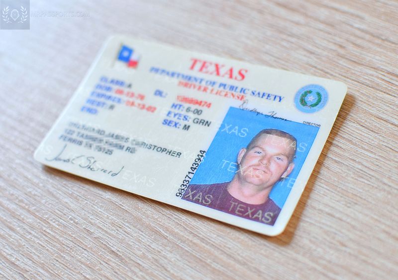 USA Driver License Texas 1997