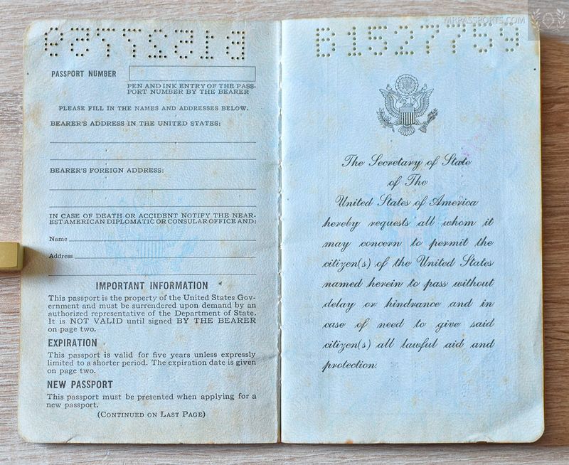 USA 1971-1976, Given at Hawaii  w/ many interesting Asian visas