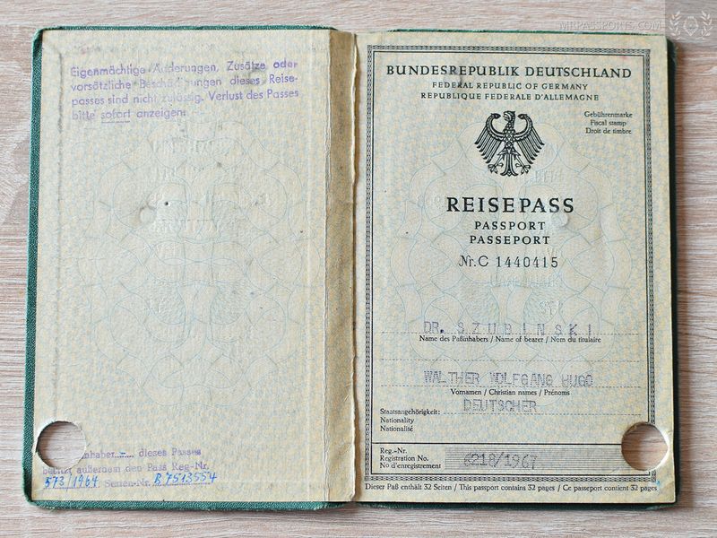 Germany 1967-1977 w/ interesting visas