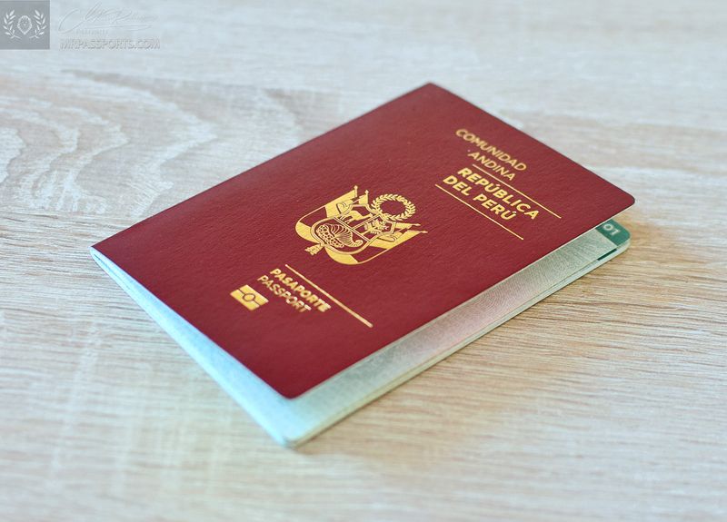 Peru 2017-2022 biometric passport / e-passport, Comunidad Andina