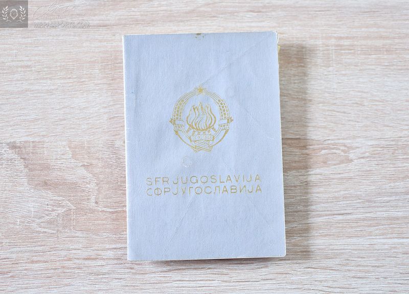 Yugoslavia child passport, given 1984 at Baghdad