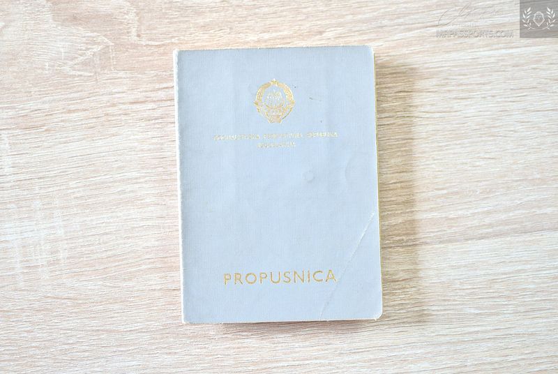 Yugoslavia 1980 border crossing passport for Hungary