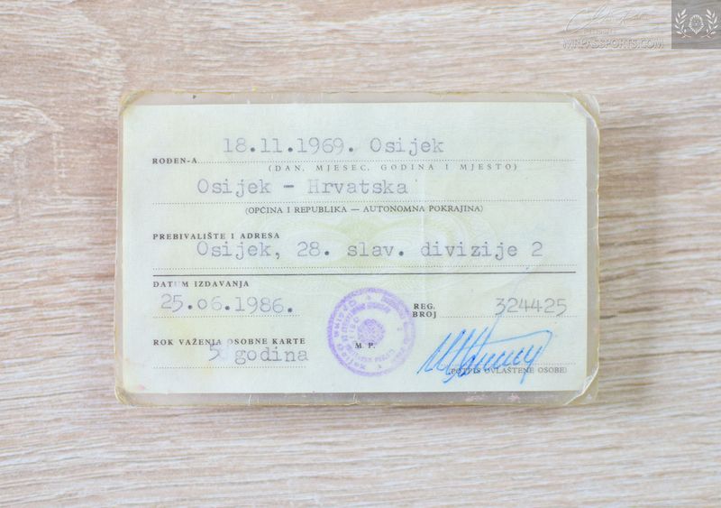 Yugoslavia: Croatian 1986 ID card