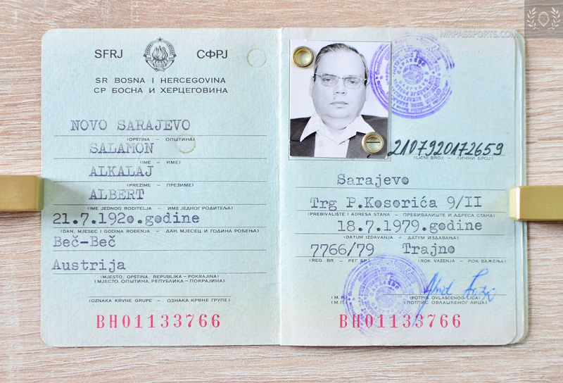 Yugoslavia, SR Bosnia and Herzegiwina 1979 ID card