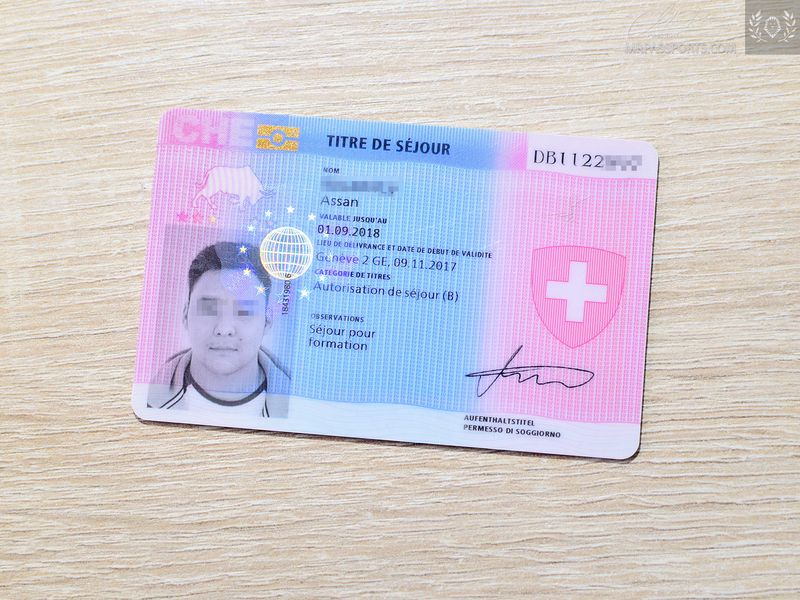 Switzerland 2017 biometric Residence Permit / ID