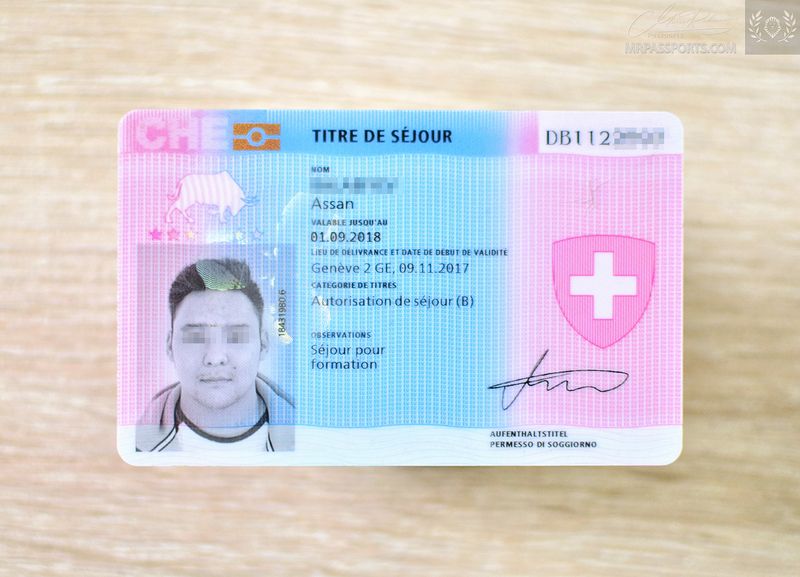 Switzerland 2017 biometric Residence Permit / ID