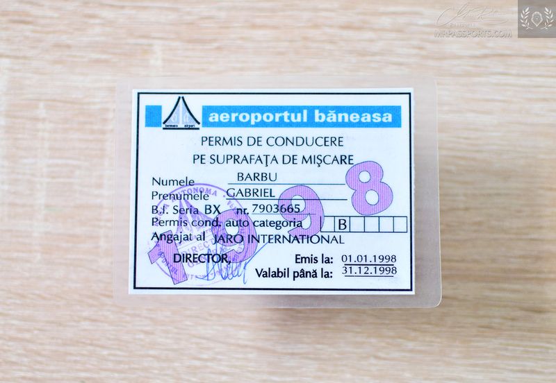 Bucharest Băneasa Intl. Airport: Access permit / Driver license