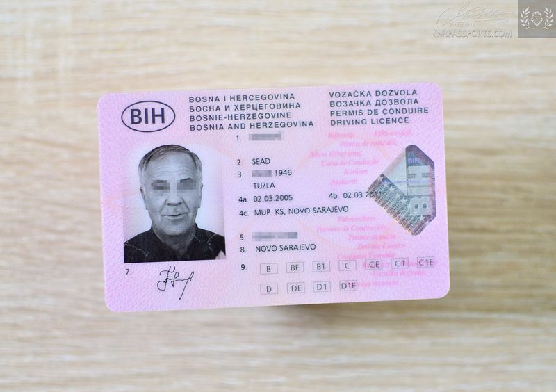 Bosnia and Herzegovina 2005-2011 Driving licence