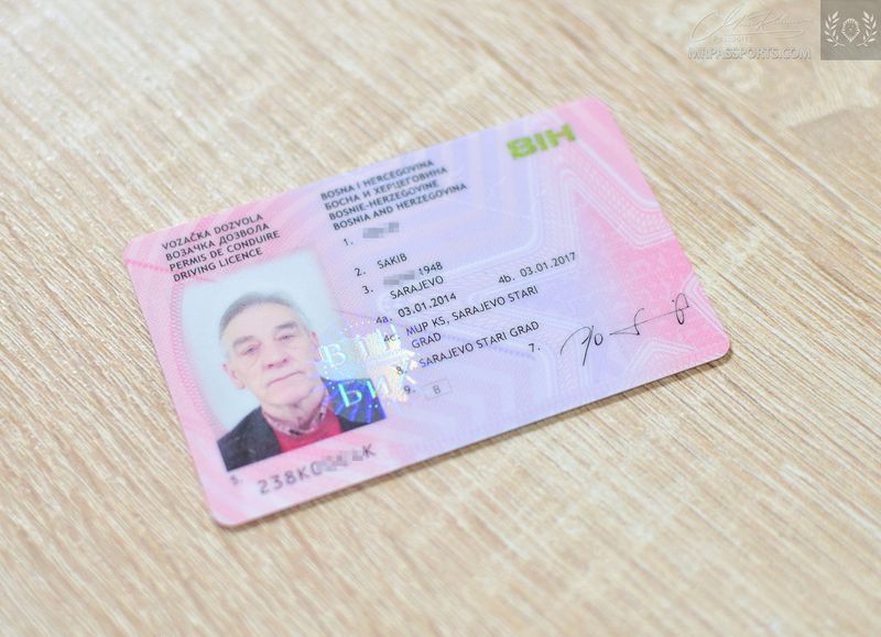 Bosnia and Herzegovina 2014-2017 Driving licence