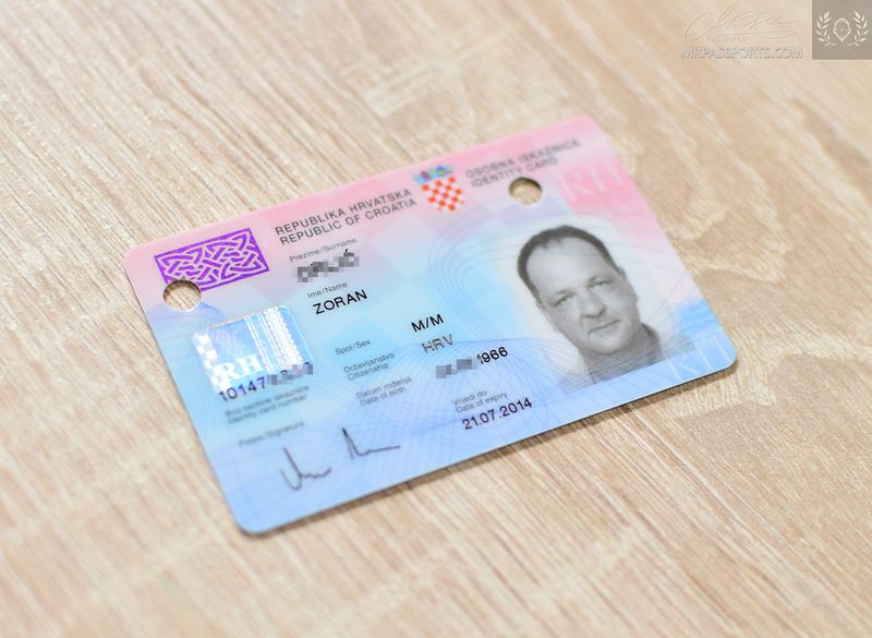 Croatia Identification card 2004-2014