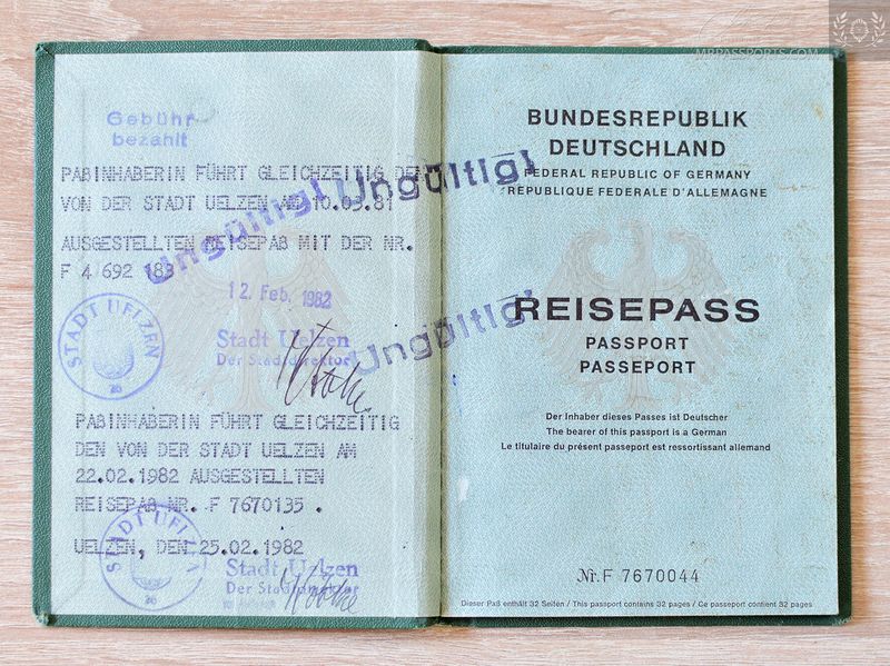 Germany 1982-1987 full of visas GDR, Poland, Czechoslovakia