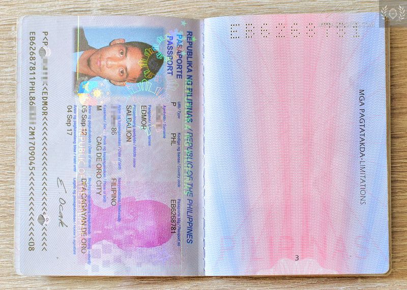 Philippines 2012-2017 biometric passport / e-passport