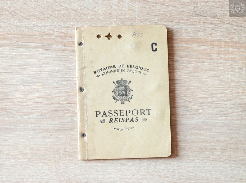 Belgium 1933, Passport for a couple