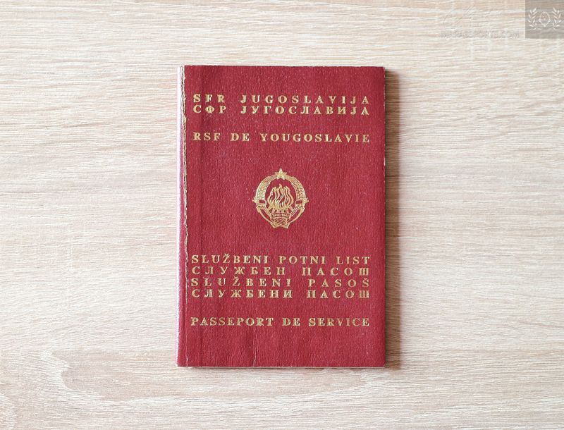 Yugoslavia 1988 Service Passport