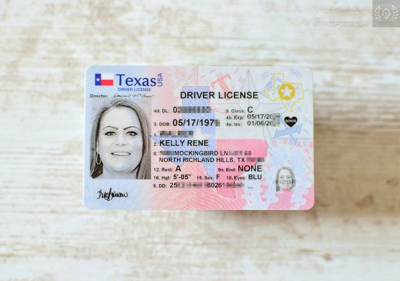 USA, Texas driver license, real ID - stunning!