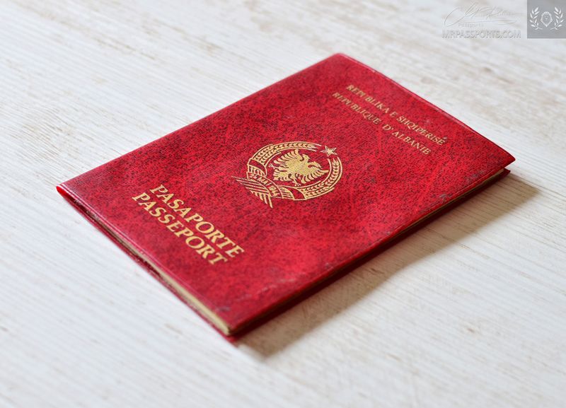 Albania 1993-1998 Passport with visas